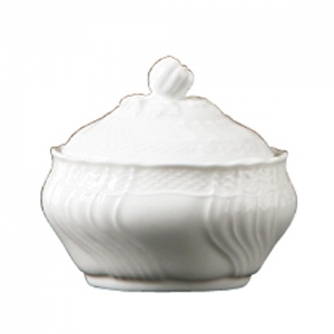 Ginori Vecchio Ginori White Small Coffee Sugarbowl w/Cover 7 oz.